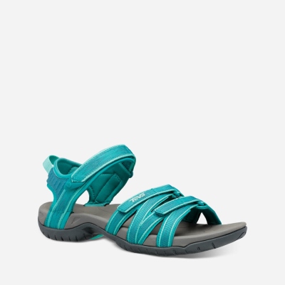 Teva Tirra - Women's Teva Hiking Sandals - Turquoise Blue | India (SEIN81523)